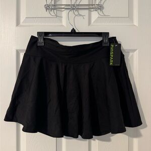 Pinspark Black Circle Skater Skirt